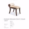 F155 ALC18 CARSON ARMLESS VANITY CHAIR