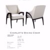 F423-1 DC23 CHARLOTTE ARM DINING CHAIR