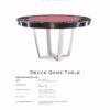 290-6-BC-60-W-PSS DEUCE GAME TABLE
